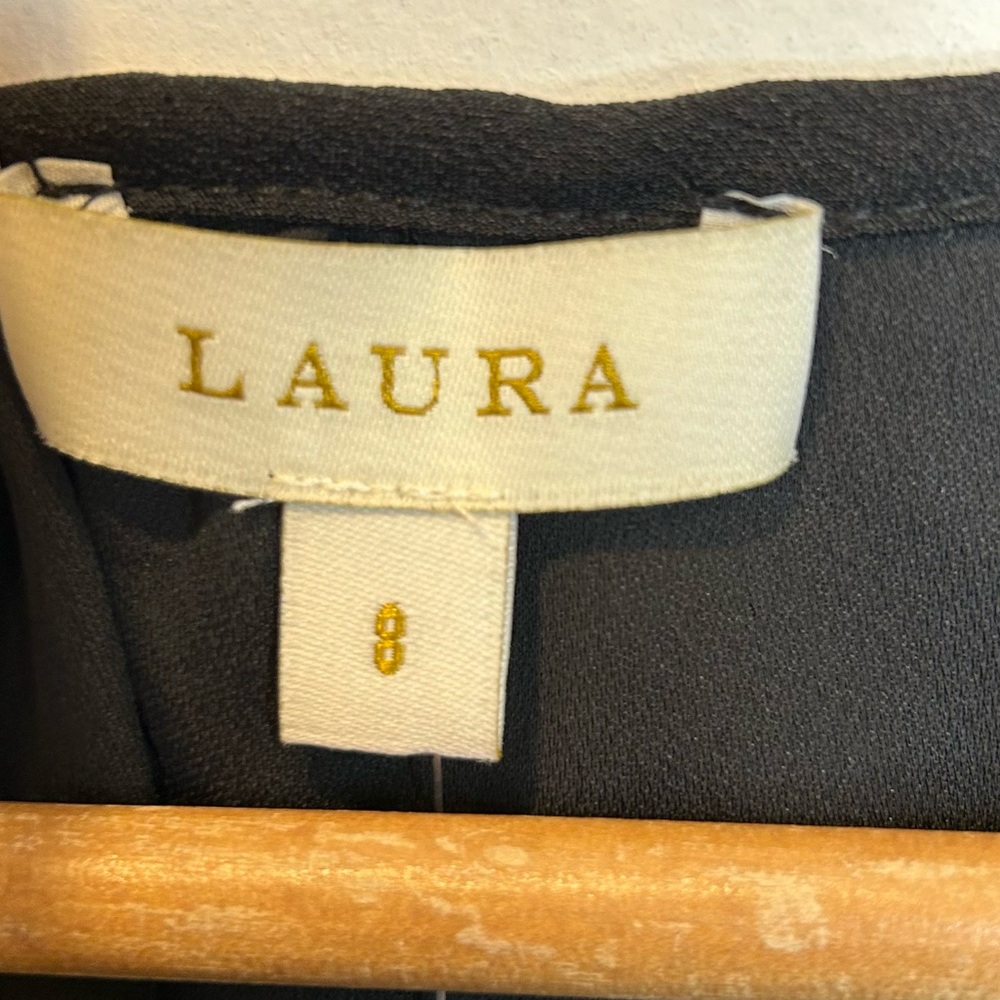 Laura Cutout Detail Blouse Black - Picture 8 of 12